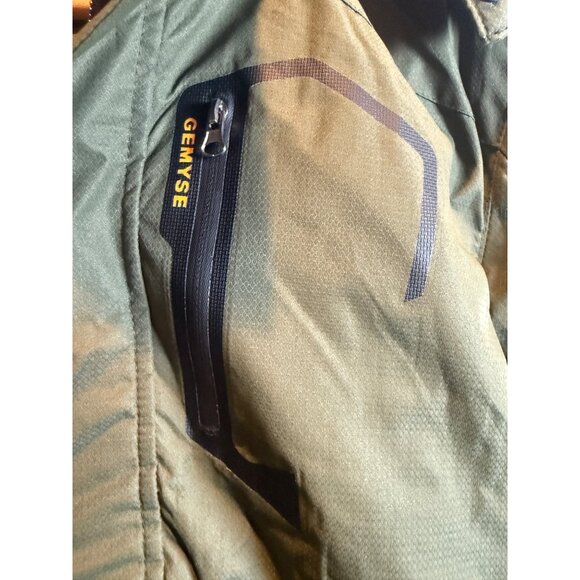 Gemyse Kids Waterproof Insulated Winter Jacket Size 10/12 Olive Green With Hood - Picture 3 of 8